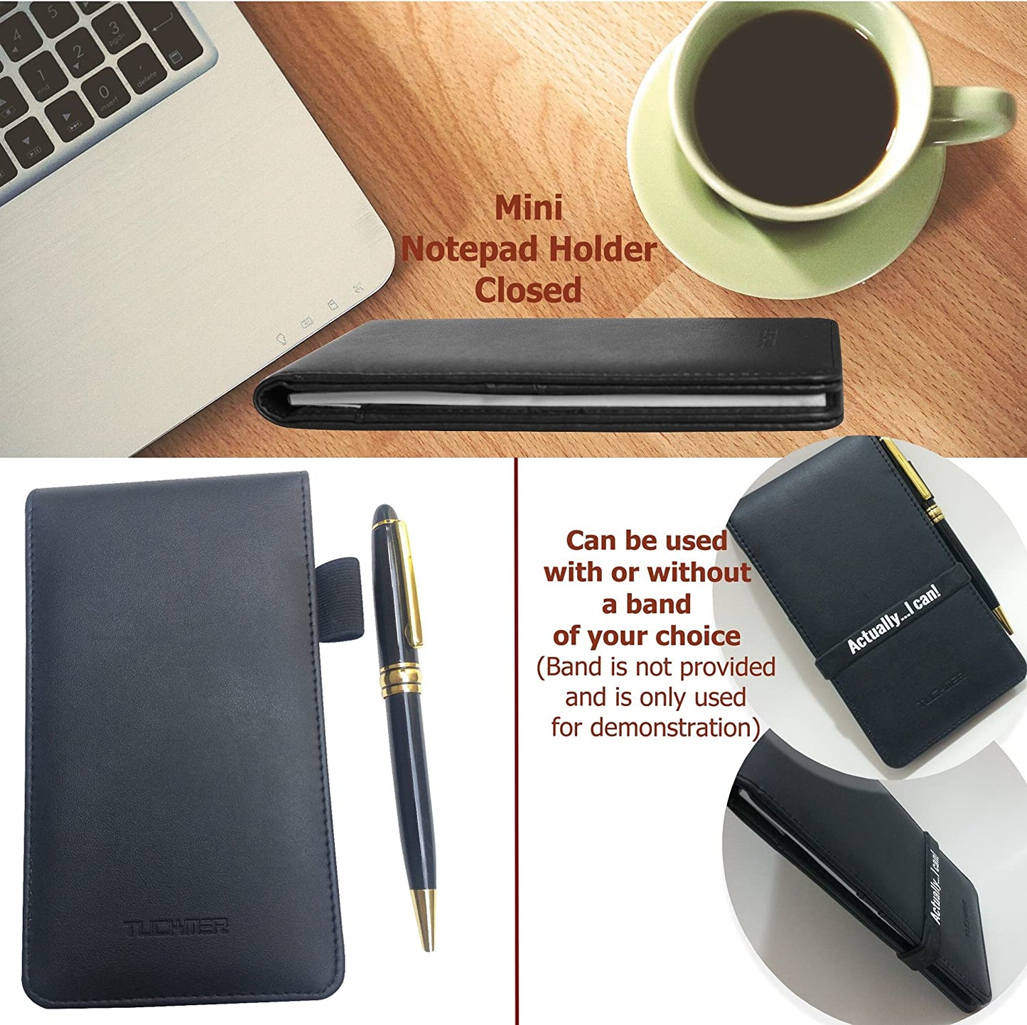 Mini Notepad Holder with Pen