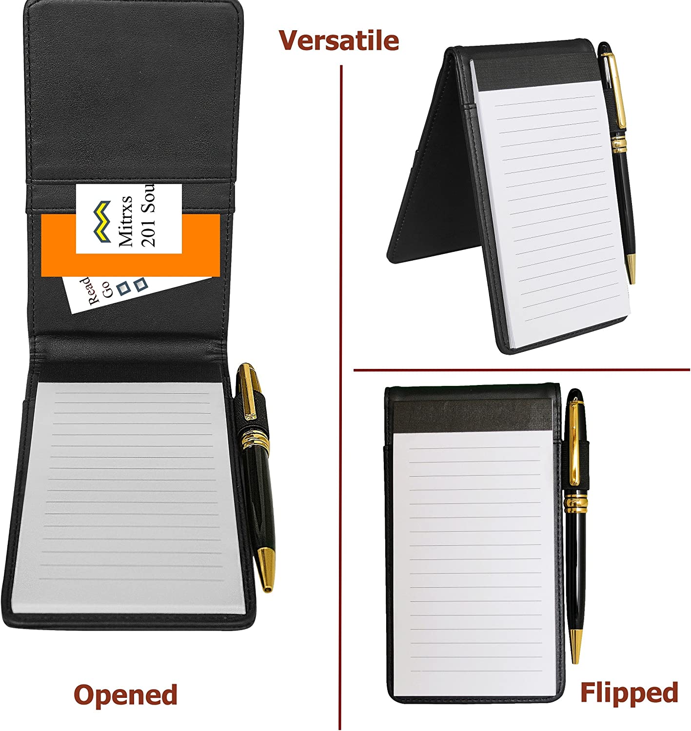 Mini Notepad Holder with Pen